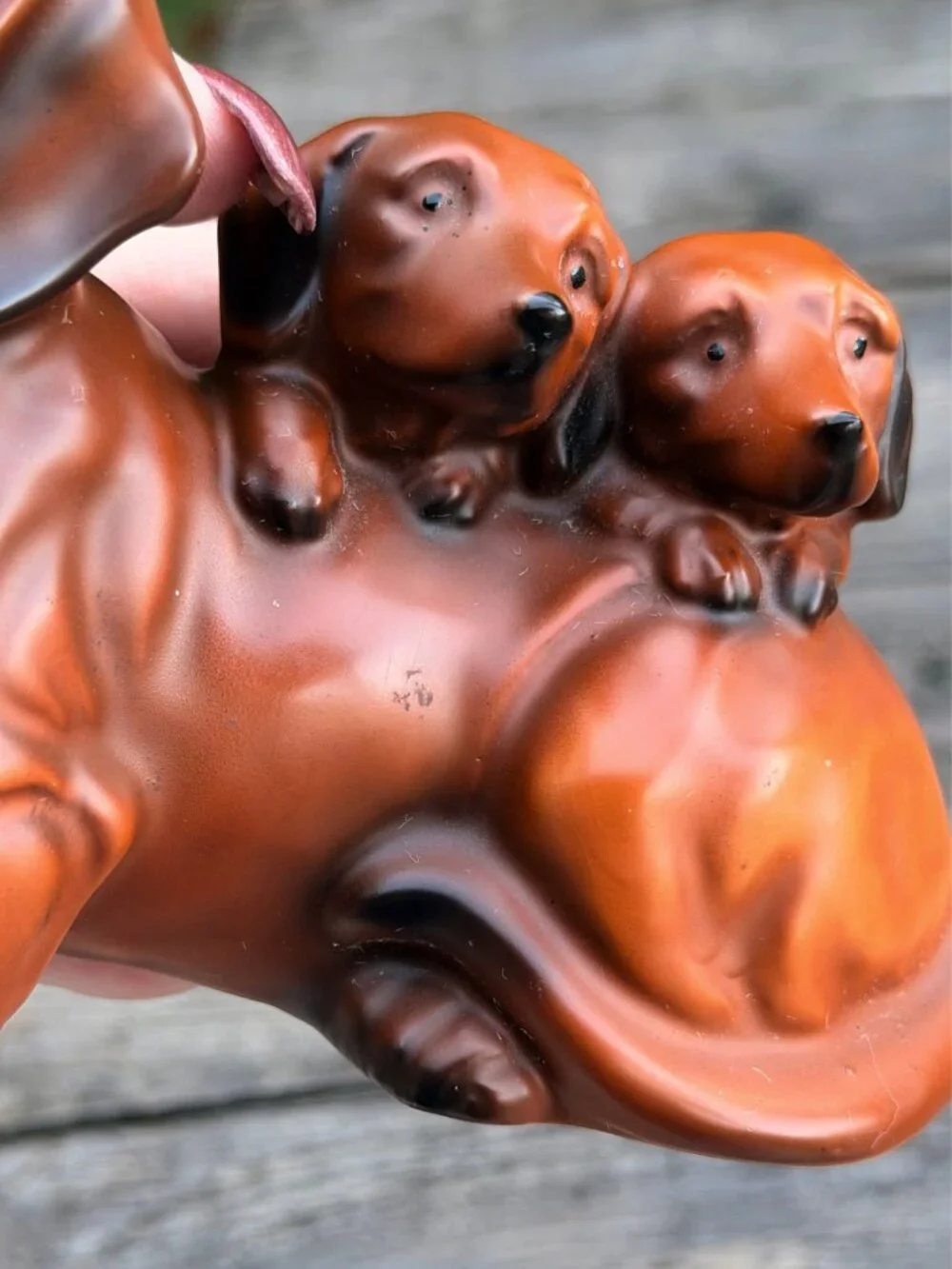 Vintage Kimco Dachshund Dog and Puppies Family Japan MCM Weiner Dog - Picture 11 of 14